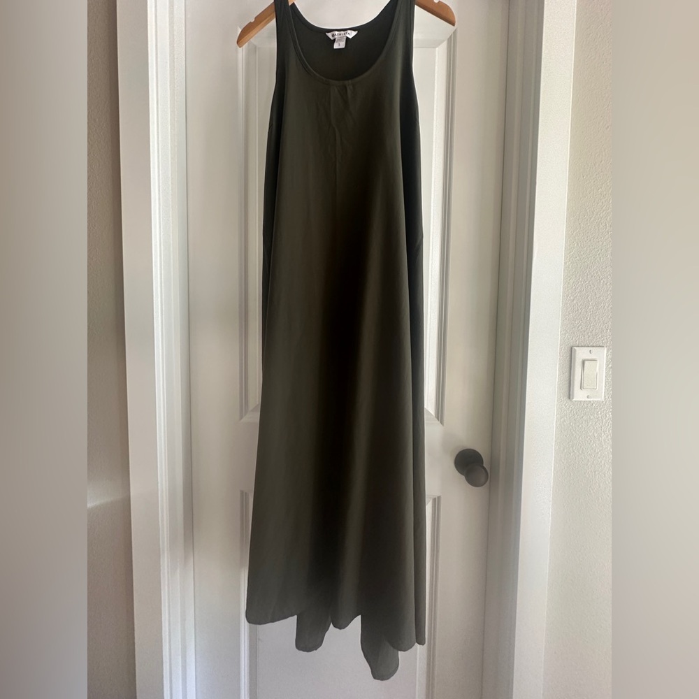 Athleta Olive Green Tank Maxi Dress